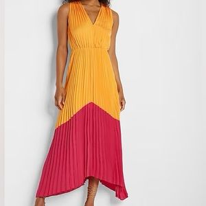 Pleated Maxi Dress